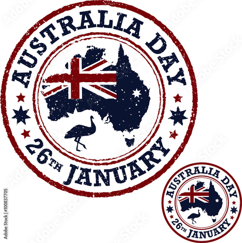 Fototapeta na szkło Australia day poster