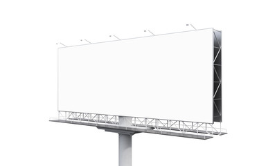 Billboard on white background