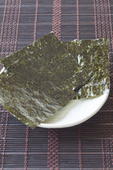 Sticker - Nori , Japanese edible seaweed used as a wrap for sushi and onigiri