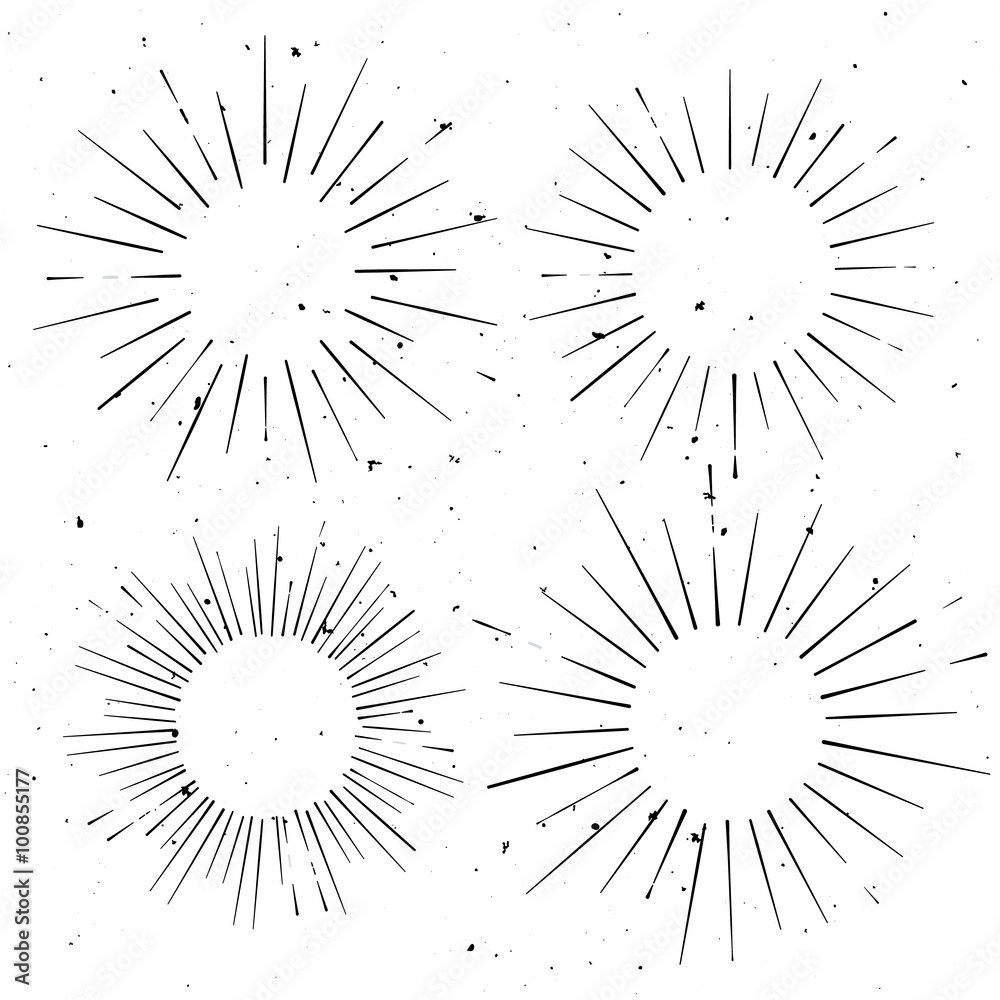 Set of vintage circle hand drawn ray frames, starburst template Stock Vector | Adobe Stock set-of-vintage-circle-hand-drawn-ray-frames-starburst-template-stock-vector-adobe-stock