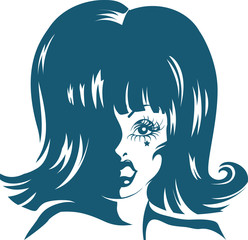 Sticker - Drag Queen Stencil Shadow