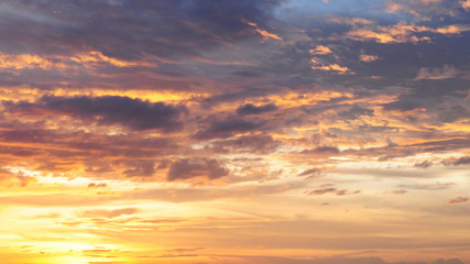 nice sky and could ,sunrise, sunset