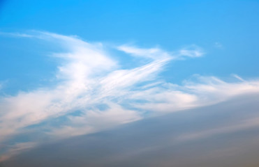Wall Mural - abstract background with defocused beautiful colorful flame clouds in the sky