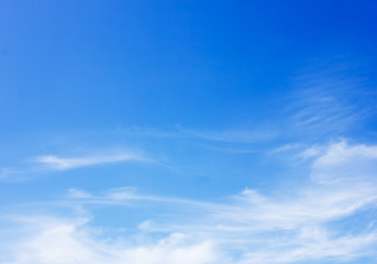 clouds in the blue sky background
