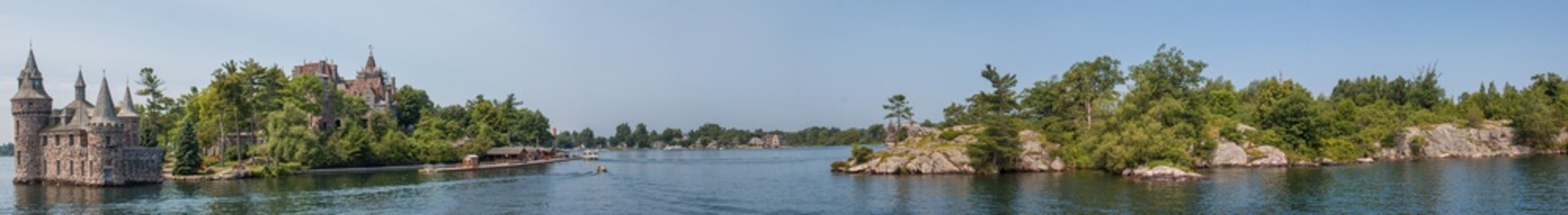 Poster - Panoramic View Boldt Castle on Heart Island USA