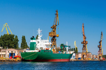 Wall Mural - Gdansk. Sea port.