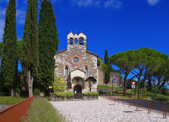 Sticker - Gorizia Burg und Kapelle - Gorizia castle and chapel