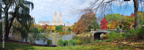 Fotomural New York City Central Park Autumn panorama