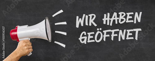 Fotografía Megafon - Wir haben geöffnet