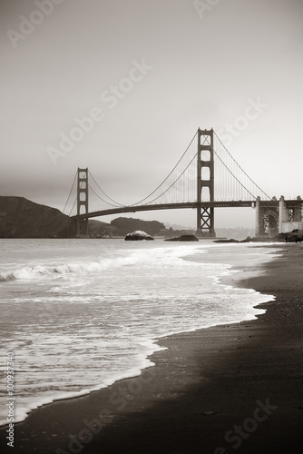 Naklejka - mata magnetyczna na lodówkę Golden Gate Bridge