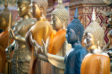 Outdoor Buddha Statue Of Wat Phra That Doi Suthep In Chiangmai,Thailand.
