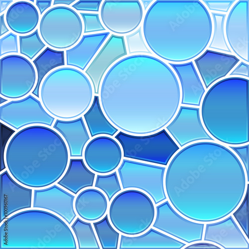 Obraz w ramie abstract vector stained-glass mosaic background