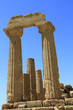 Der Hera-Tempel im Valle dei Templi: Dorische Säulen mit Kapitellen und Architrav