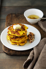 Poster - stack of pumpkin fritters