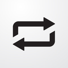 Poster - Repeat, loop sign icon