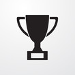 Trophy sign icon for web and mobile.
