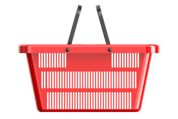 Canvas Print - Red shopping basket