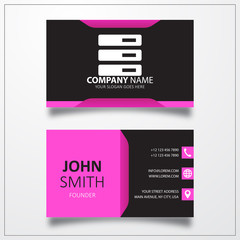 Poster - Data server sign icon. Business card vector template.