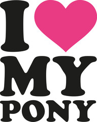 Poster - I heart my pony