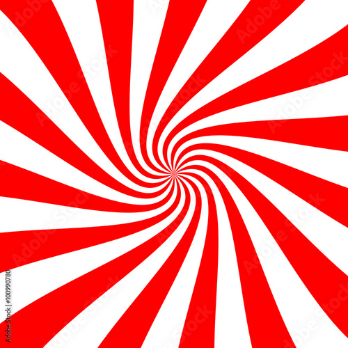 Plakat Czerwonego białego zawijasa vortex abstrakcjonistyczny tło. Psychodeliczna tapeta. Ilustracji wektorowych