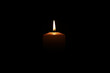 candle light isolated black
