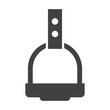 stirrup black simple icon on white background for web