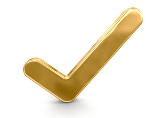 Poster - Check Mark. Image with clipping path