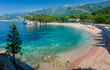 Montenegro bay with sand beach