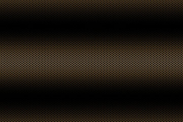 Sticker - black and gold metallic mesh background texture.