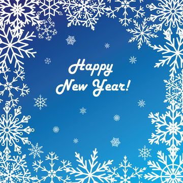 Postcard Happy New Year, illustration 