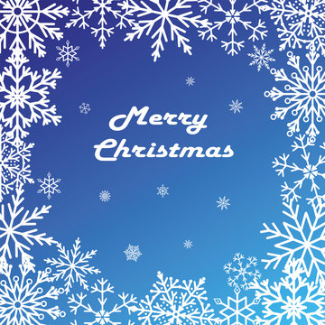 Postcard Merry Christmas, illustration 