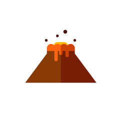 Poster - Volcano flat icon