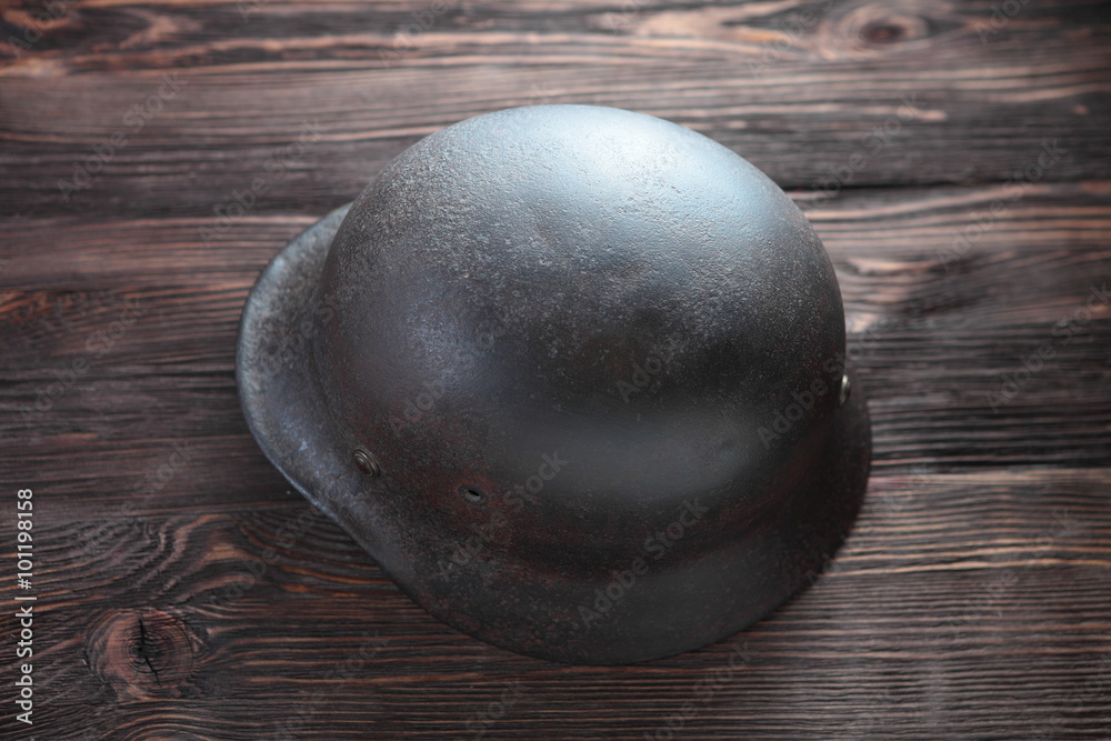 Rusty german army helmet from second world war. Stock Photo | Adobe Stock