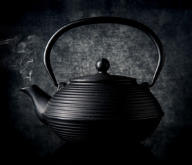 Black chinese teapot