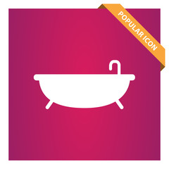Aufkleber - Bathtub sign icon