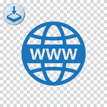 WWW With Globe Sign Icon Web And Mobile.