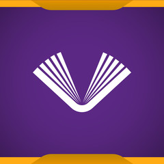 Aufkleber - Open book sign icon.