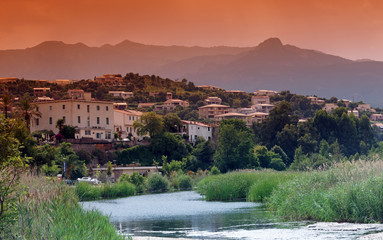 Canvas Print - embouchure de la Solenzara en Corse