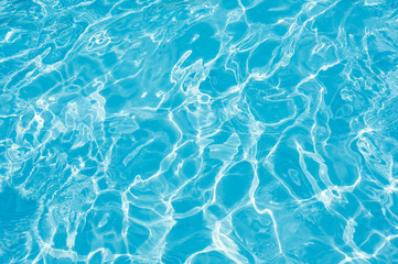 Wall Mural - Detail ripple wave in swimming pool