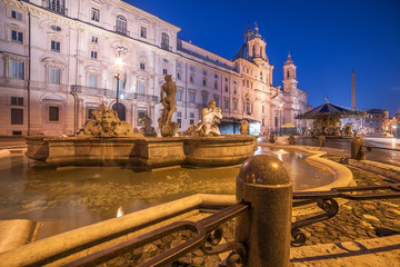 Fototapete - Rome, Italy: Piazza Navona