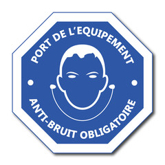 Canvas Print - Logo port de l'équipement anti-bruit.