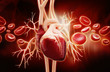 Anatomy of Human Heart and blood cells