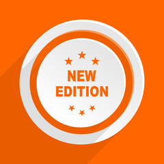 Aufkleber - orange flat vector icon