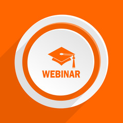 Poster -  flat orange vector icon