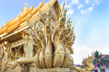 Dragon Sculpture At Sri Pan Ton Temple, Province Nan,Thailand