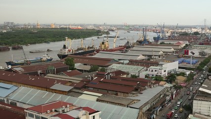 Wall Mural - Top view of Ho Chi Minh City (Saigon), Vietnam.