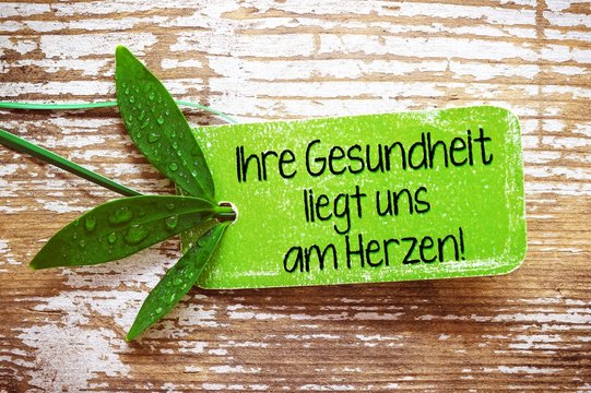 ihre gesundheit liegt uns am herzen!