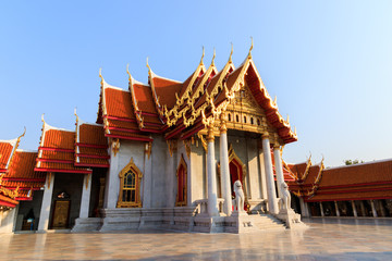 The Marble Temple, Wat Benchamabopit Dusitvanaram in Bangkok, Thailand