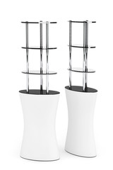 Poster - Blank Oval Promotion Stands