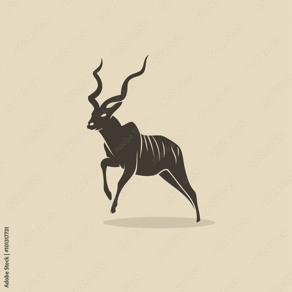 Kudu antelope - obrazy, fototapety, plakaty 